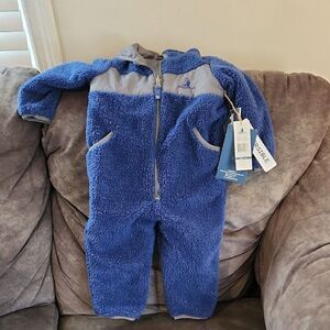 Blue Fleece Kids One Piece by Rugged Bear